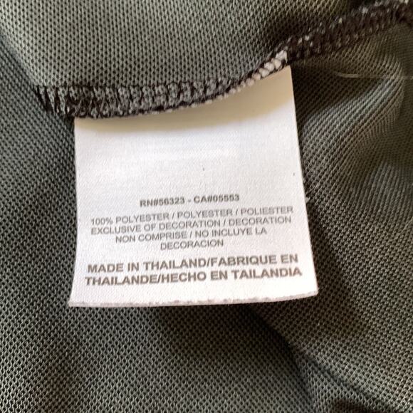 Nike Golf Men's Medium Polo Shirt DRI-FIT Polyester 3 Button Closure Black Gray - Picture 9 of 9